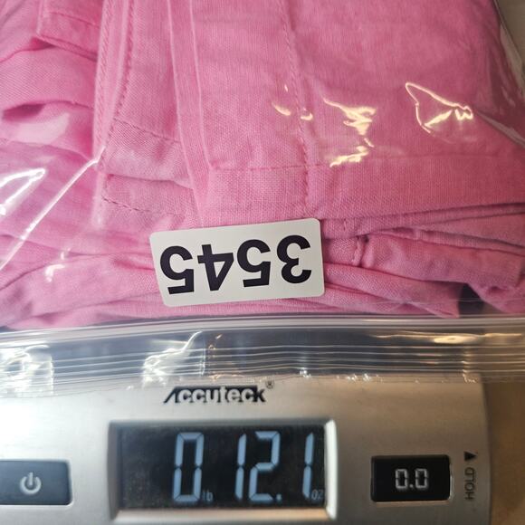 Gabi Fresh Bubble Gum Pink Linen Blend Wide Leg Pants Plus Size 0 NWOT 3545 - Picture 8 of 8